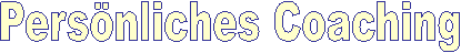 Persnliches Coaching